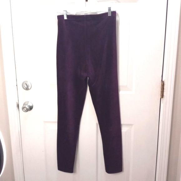 Mac & Jac Wine Ribbed Pant Size Lg - Picture 5 of 6